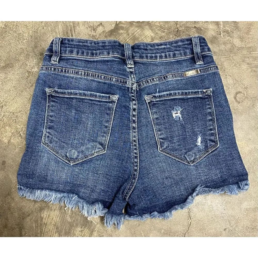 KanCan High Rise Denim Shorts Size Small - Picture 4 of 7